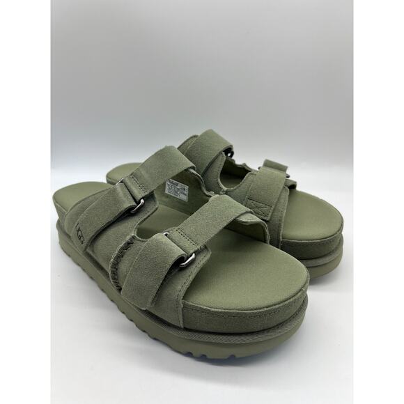 UGG Goldenstar Hi Slide Shaded Clover 1155458 Women's Size 12 New - Picture 11 of 16